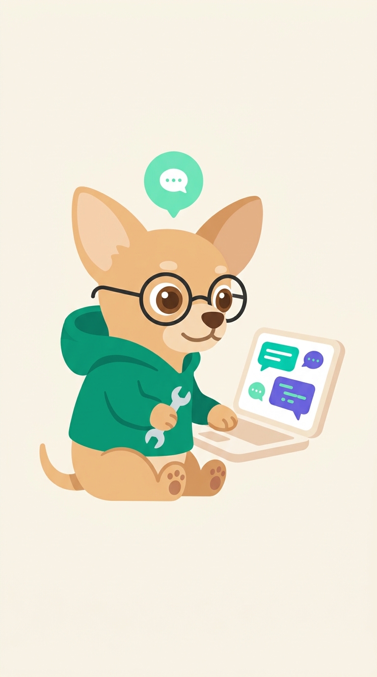 Agente Creativo, el chihuahua creador